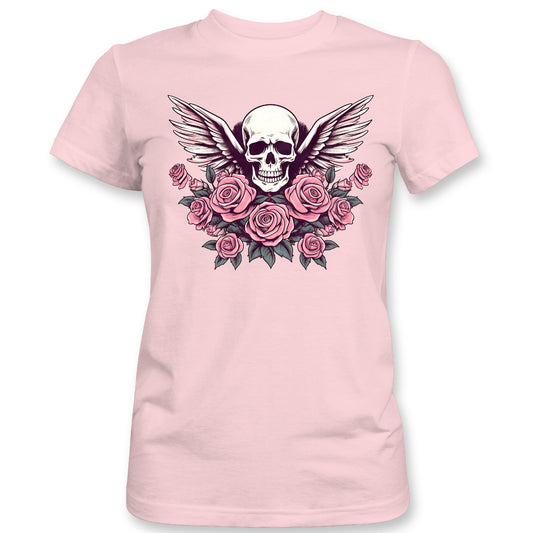 Totenkopf mit Rosen Shirt