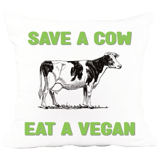 Kissen - Save a Cow  - Eat a Vegan